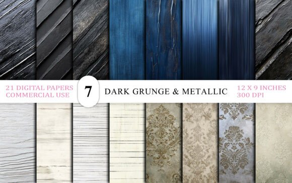 Download Dark Grunge &amp; Metallic Texture Bundle - Premium Resources