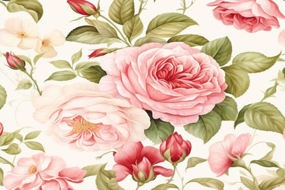 Download Vintage Floral Rose Background - Rose background Collection