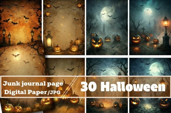 Download Halloween Digital Scrapbook Paper - Halloween digital scrapbook Collection