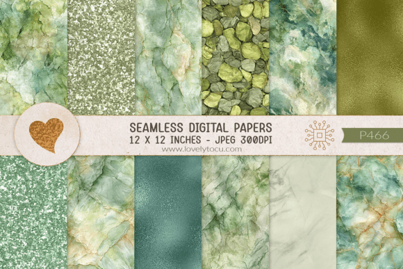 Download Green Metallic and Stone Textures - Premium Resources
