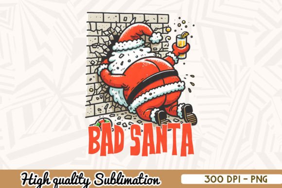 Download Bad Santa Holiday Sublimation PNG - Sublimation png Collection