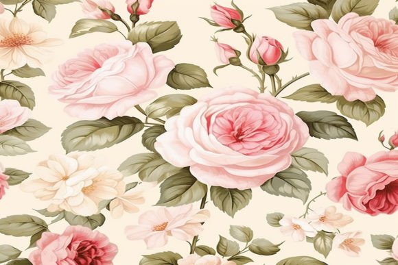 Download Vintage Floral Rose Background - Rose background Collection