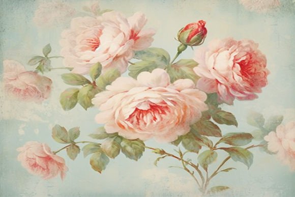 Download Vintage Floral Rose Background - Rose background Collection