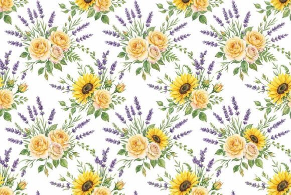 Download Provence Style Watercolor Floral Pattern - Premium Resources