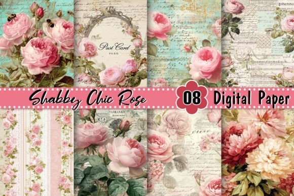 Download Shabby Chic Rose Background - Rose background Collection
